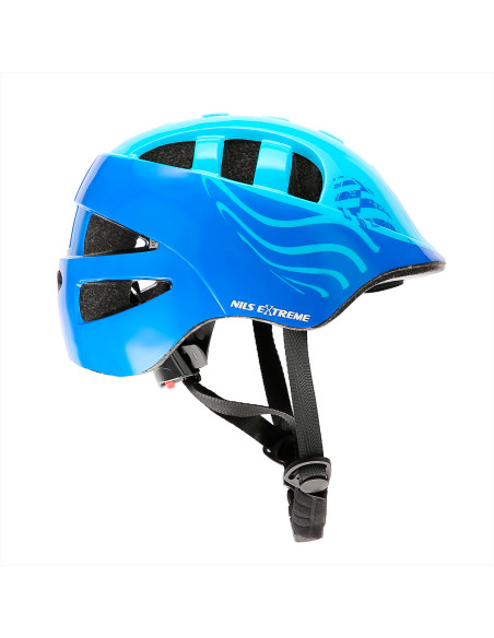 СИН РАЗМЕР XS (48-55CM) ДЕТСКА КАСКА NILS EXTREME