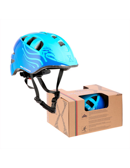 СИН РАЗМЕР XS (48-55CM) ДЕТСКА КАСКА NILS EXTREME