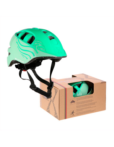 ЗЕЛЕН РАЗМЕР XS (48-55 СМ) ДЕТСКА КАСКА NILS EXTEREME