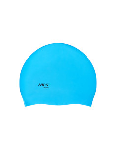 ЕДНОЦВЕТНА BL02 СИНЯ СИЛИКОНОВА ПЛУВНА ШАПКА NILS AQUA