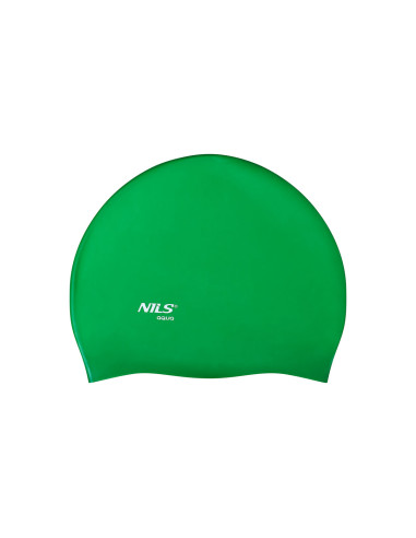 ОБИКНОВЕНА GR02 ЗЕЛЕНА СИЛИКОНОВА ПЛУВНА ШАПКА NILS AQUA
