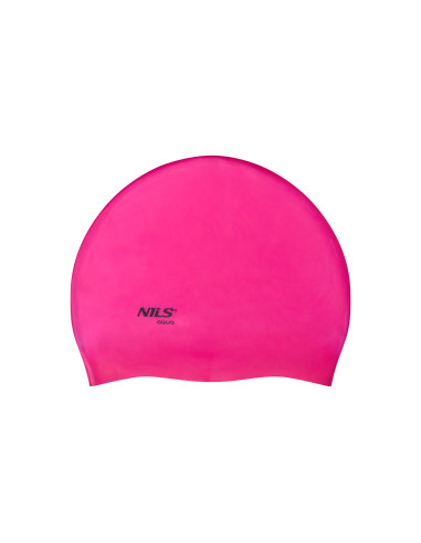 СИЛИКОНОВА ПЛУВНА ШАПКА SOLID PK01 PINK NILS AQUA