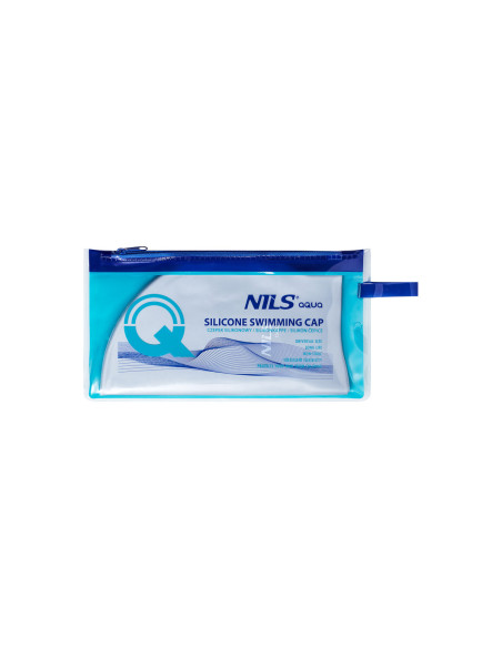 SOLID SL01 СИВА СИЛИКОНОВА ПЛУВНА ШАПКА NILS AQUA