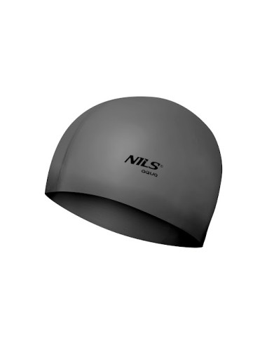 ОБИКНОВЕНА SL02 СВЕТЛО СИВА СИЛИКОНОВА ПЛУВНА ШАПКА NILS AQUA