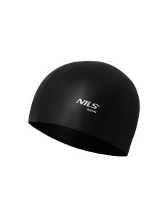 SOLID BK01 ЧЕРНА СИЛИКОНОВА ШАПКА ЗА ПЛУВНА NILS AQUA 2