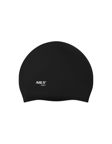 SOLID BK01 ЧЕРНА СИЛИКОНОВА ШАПКА ЗА ПЛУВНА NILS AQUA