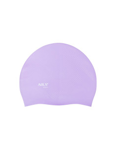 ОБИКНОВЕНА ВИОЛЕТА СИЛИКОНОВА ПЛУВНА ШАПКА DOTS NILS AQUA