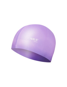 ОБИКНОВЕНА ВИОЛЕТА СИЛИКОНОВА ПЛУВНА ШАПКА DOTS NILS AQUA 2