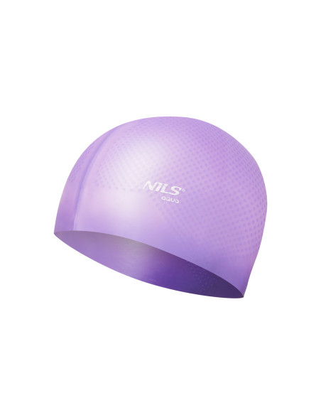 ОБИКНОВЕНА ВИОЛЕТА СИЛИКОНОВА ПЛУВНА ШАПКА DOTS NILS AQUA