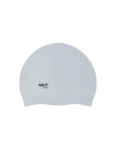 ПЛУВНА ШАПКА ОТ СИВ СИЛИКОНОВ СИЛИКОНОВ NILS AQUA