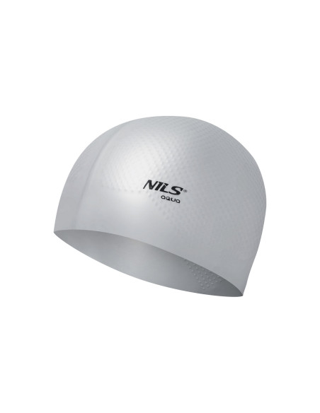 ПЛУВНА ШАПКА ОТ СИВ СИЛИКОНОВ СИЛИКОНОВ NILS AQUA