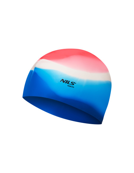 МНОГОЦВЕТНА М03 СИЛИКОНОВА ШАПКА ЗА ПЛУВАНЕ NILS AQUA