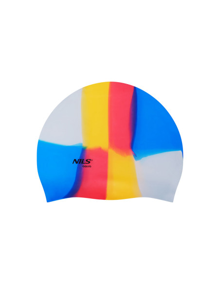 ШАПКА ЗА ПЛУВНА МНОГОЦВЕТНА СИЛИКОНОВА NILS AQUA M10