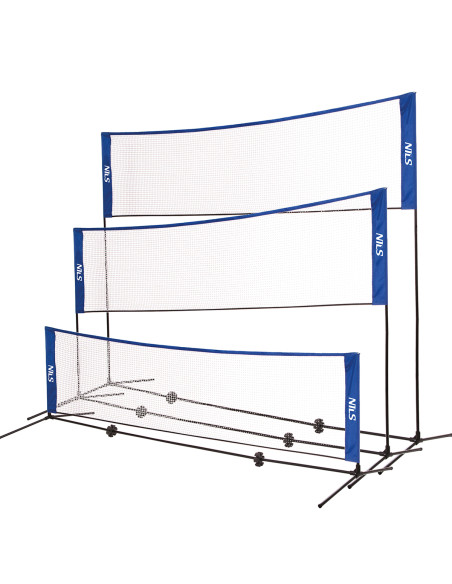 МУЛТИФУНКЦИОНАЛНА МРЕЖА 3 В 1 БАДМИНТОН+ТЕНИС+ВОЛЕЙБОЛ NILS
