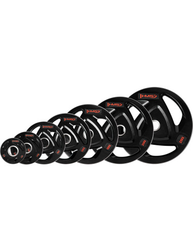 ЧЕРНА ОЛИМПИЙСКА ПЛОЧКА С ГУМЕНО ПОКРИТИЕ 5 КГ HMS