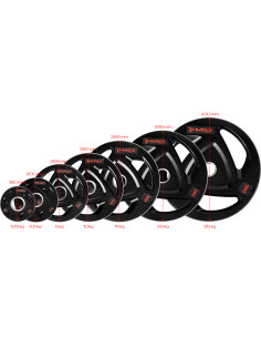 ЧЕРНА ОЛИМПИЙСКА ПЛОЧКА С ГУМЕНО ПОКРИТИЕ 10 КГ HMS