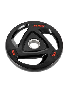 ЧЕРНА ОЛИМПИЙСКА ПЛОЧКА С ГУМЕНО ПОКРИТИЕ 10 КГ HMS 2