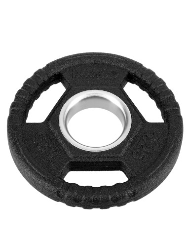 ЧЕРНА ОЛИМПИЙСКА ПЛОЧКА С ГУМЕНО ПОКРИТИЕ 1,25 KG HMS