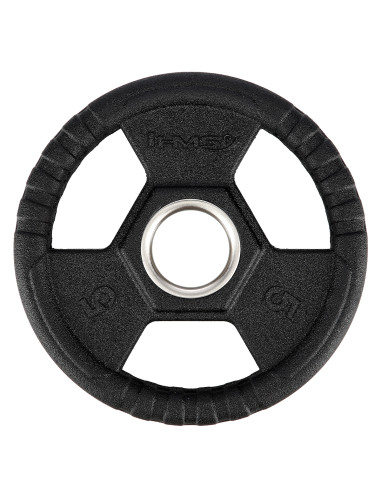 ЧЕРНА ОЛИМПИЙСКА ПЛОЧКА С ГУМЕНО ПОКРИТИЕ 5 КГ HMS