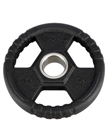 ЧЕРНА ОЛИМПИЙСКА ПЛОЧКА С ГУМЕНО ПОКРИТИЕ 5 КГ HMS