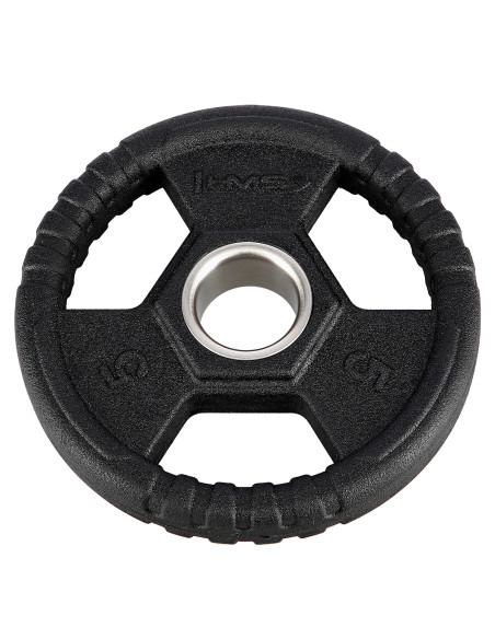 ЧЕРНА ОЛИМПИЙСКА ПЛОЧКА С ГУМЕНО ПОКРИТИЕ 5 КГ HMS