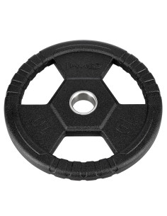 ЧЕРНА ОЛИМПИЙСКА ПЛОЧКА С ГУМЕНО ПОКРИТИЕ 10 КГ HMS 2