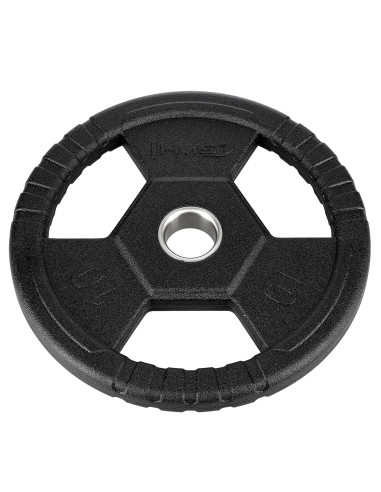 ЧЕРНА ОЛИМПИЙСКА ПЛОЧКА С ГУМЕНО ПОКРИТИЕ 10 КГ HMS