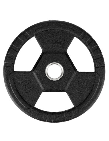 ЧЕРНА ОЛИМПИЙСКА ПЛОЧКА С ГУМЕНО ПОКРИТИЕ 10 КГ HMS