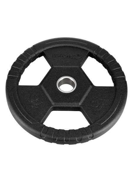 ЧЕРНА ОЛИМПИЙСКА ПЛОЧКА С ГУМЕНО ПОКРИТИЕ 15 КГ HMS