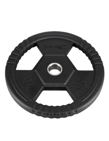 ЧЕРНА ОЛИМПИЙСКА ПЛОЧКА С ГУМЕНО ПОКРИТИЕ 20 КГ HMS