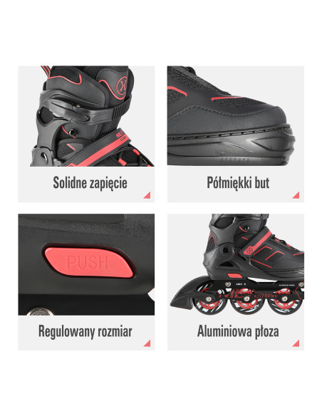 A ЧЕРНО-ЧЕРВЕНИ РАЗМЕР M (35-38) КЪНКИ NILS EXTREME