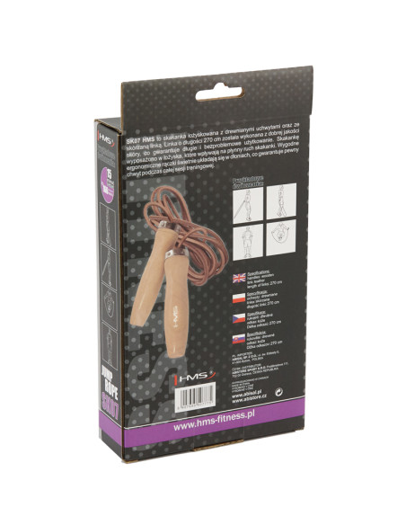 КОЖЕНО ВЪЖЕ ЗА СКАЧАНЕ + ДЪРВЕНИ ДРЪЖКИ HMS