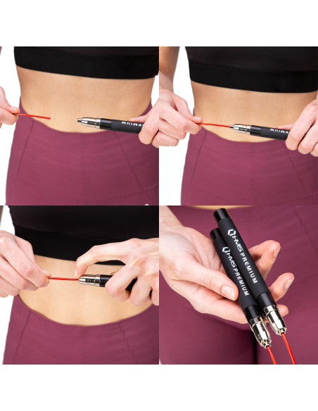 ЧЕРНО/ЧЕРВЕНО ВЪЖЕ ЗА БЪРЗО ПРЕСКАЧАНЕ HMS PREMIUM