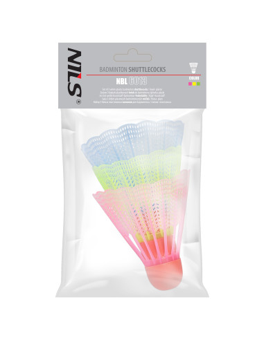 ТОПКИ ЗА БАДМИНТОН НАЙЛОН МНОГОЦВЕТНИ 3 БР. НИЛС