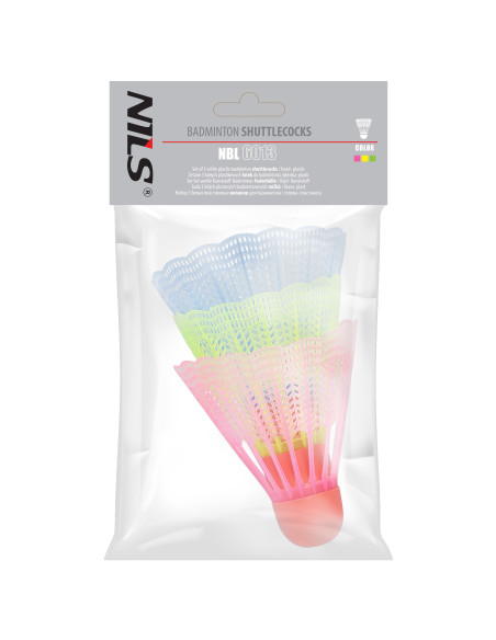 ТОПКИ ЗА БАДМИНТОН НАЙЛОН МНОГОЦВЕТНИ 3 БР. НИЛС
