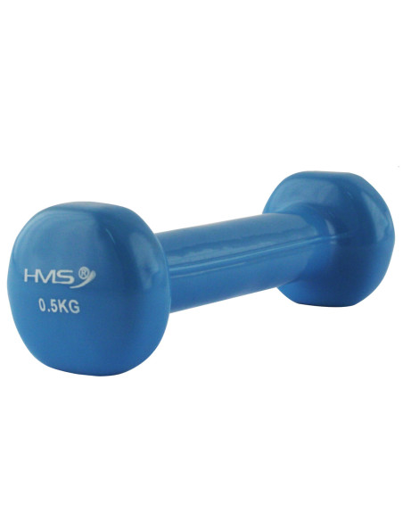 Чугунен дъмбел с винилно покритие 0,5 кг HMS