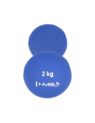 Чугунен дъмбел с неопреново покритие 2.0 кг HMS