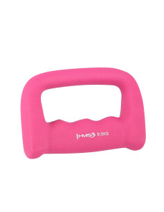 Дъмбел чугунен розов с кокалчета с неопреново покритие 0,5 кг HMS 2