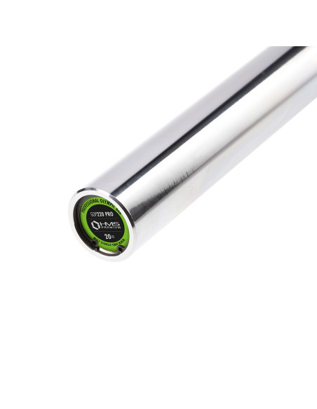 ПРОФЕСИОНАЛНА ПРАВА ОЛИМПИЙСКА ЩАНГА 20KG 2200MM HMS + ZG1000B CLASPS LOCK