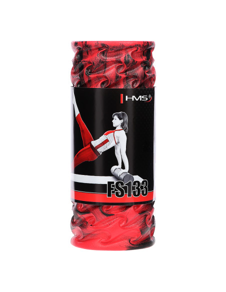 ЧЕРВЕНО-ЧЕРЕН 33 СМ ФИТНЕС РОЛЕР / МАСАЖЕН РОЛЕР HMS