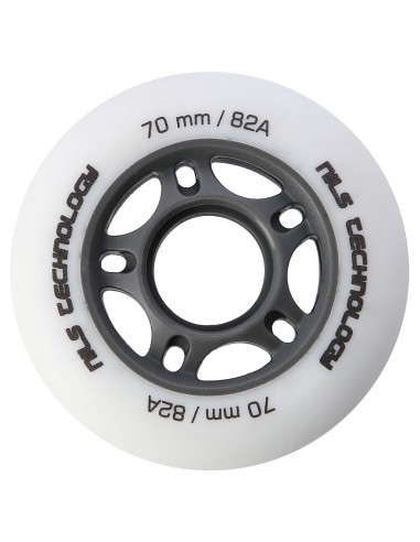 70x24 82A БЕЛИ МАТОВИ РОЛЕРИ (4 бр.) NILS EXTREME