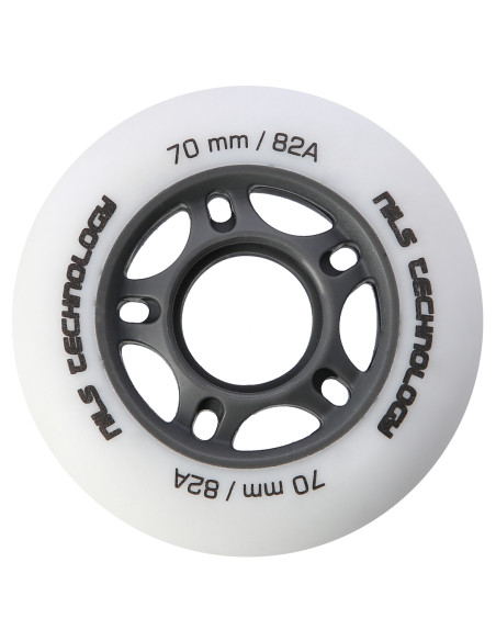 70x24 82A БЕЛИ МАТОВИ РОЛЕРИ (4 бр.) NILS EXTREME