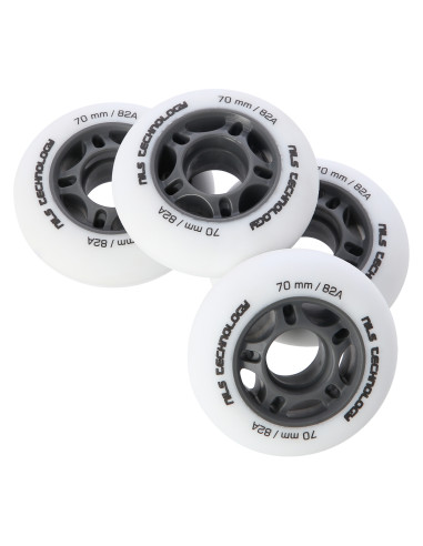 70x24 82A БЕЛИ МАТОВИ РОЛЕРИ (4 бр.) NILS EXTREME