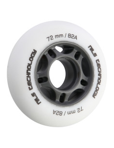 72x24 82A БЕЛИ МАТОВИ РОЛЕРИ (4 бр.) NILS EXTREME