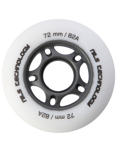 72x24 82A БЕЛИ МАТОВИ РОЛЕРИ (4 бр.) NILS EXTREME