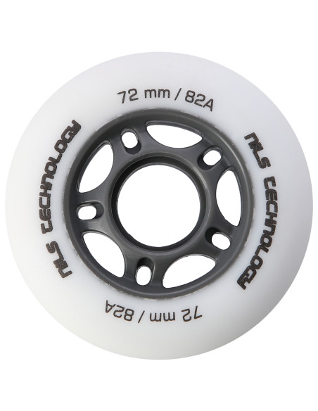 72x24 82A БЕЛИ МАТОВИ РОЛЕРИ (4 бр.) NILS EXTREME