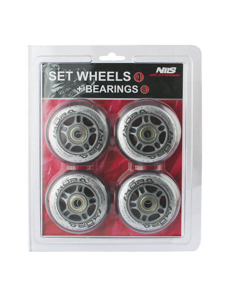 76x24 82A ПРОЗРАЧНИ (4 бр.) + ABEC-7 (8 бр.) КОМПЛЕКТ NILS EXTREME