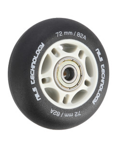 72x24 82A BLACK MATT (4 бр.) + ABEC-9 (8 бр.) КОМПЛЕКТ NILS EXTREME