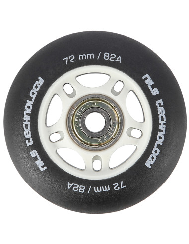 72x24 82A BLACK MATT (4 бр.) + ABEC-9 (8 бр.) КОМПЛЕКТ NILS EXTREME