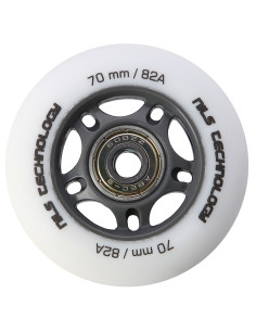 70x24 82A WHITE MATT (4 бр.) + ABEC-9 (8 бр.) КОМПЛЕКТ NILS EXTREME